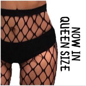 Plus/Queen size Extra Large Gauge Diamond Fishnets